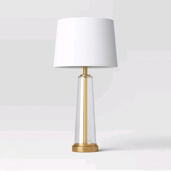 Threshold Accents Tgreshold Tapered Fillable Table Lamp With Usb